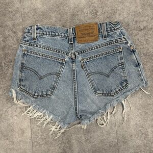 Levi's Vibtage Distressed Jean Shorts